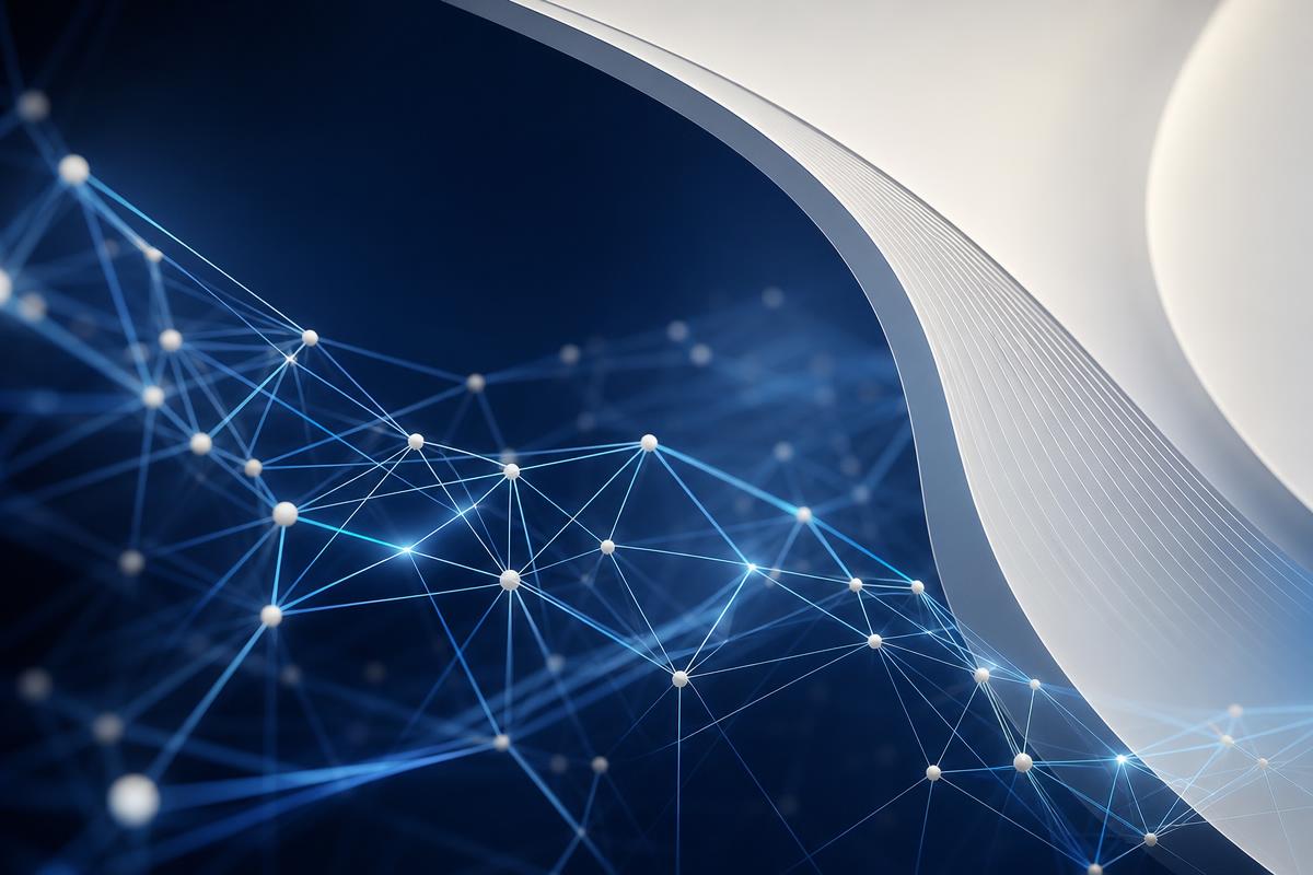 Abstract AI and technology network