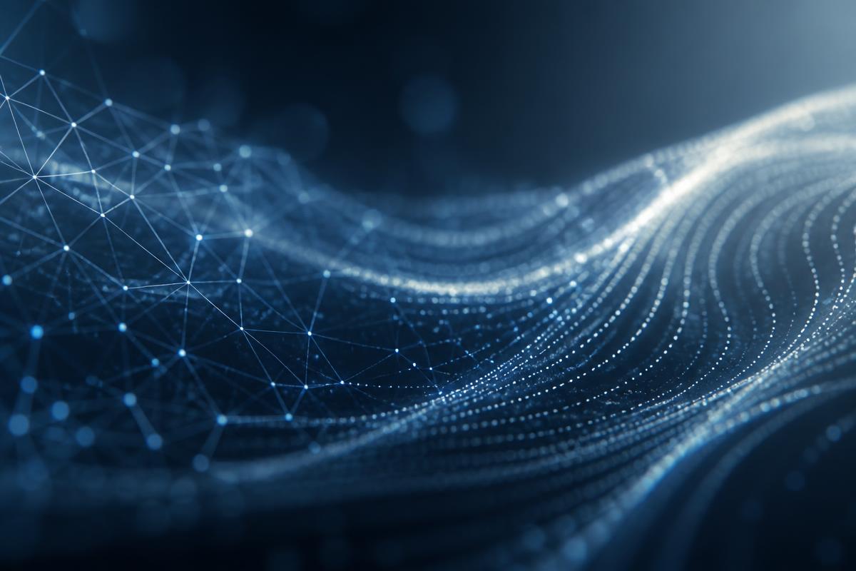 Abstract AI and digital marketing technology